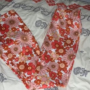 NWT shein floral flare bottoms